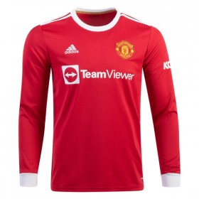 Camisolas de futebol Manchester United Equipamento Principal 2021/22 Manga Comprida